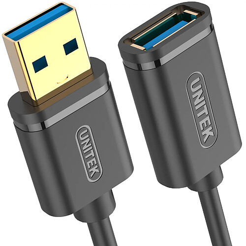 Unitek USB-A - USB-A 1,5 m Noir (Y-C458GBK)