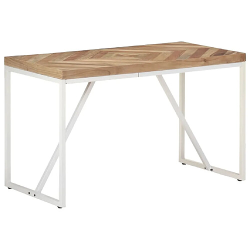 vidaXL Table à manger 120x60x76 cm Bois massif d'acacia et de manguier