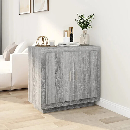 Maison Chic Buffet,Meuble de Rangement,commode pour salon,Cuisine Sonoma gris 80x40x75 cm Bois d'ingénierie -MN65485