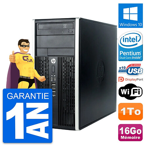 PC Tour HP Compaq Pro 6300 CMT Intel G630 RAM 16Go Disque 1To Windows 10 Wifi · Occasion