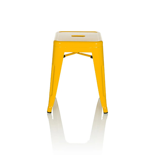 Tabouret VANTAGGIO métallique jaune hjh OFFICE