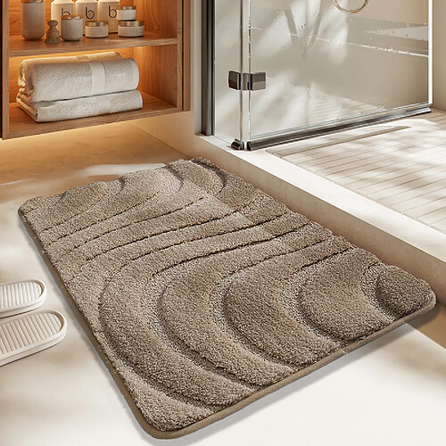 LUUCOZK Tapis de bain antidérapants absorbants à séchage rapide, tapis de décoration de salle de bain-Steo-Cahei-50x80cm