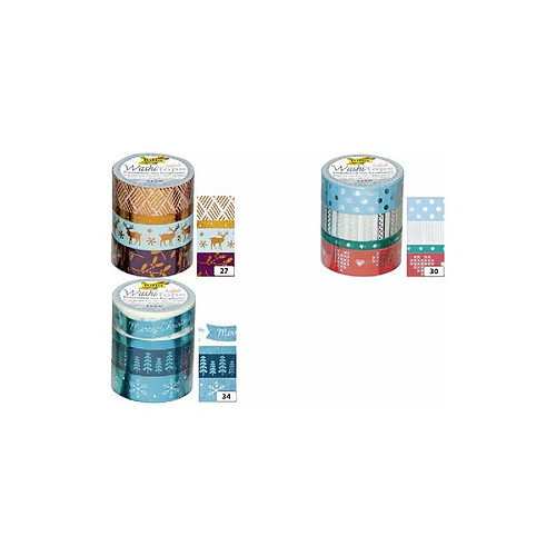 folia Rubans autocollants Noël Washi-Tape HOTFOIL BLEU GLACE ()