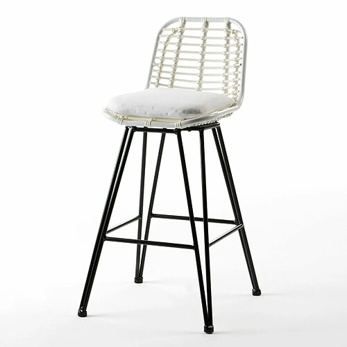 Tabouret Thai Natura Blanc Synthétique Aluminium 53 x 105 x 61 cm