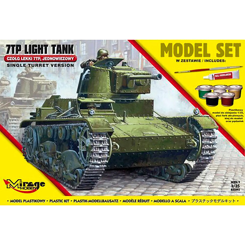 7TP Light Tank "Single Turret"(Model Set - 1:35e - Mirage Hobby