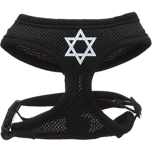 Mirage Star of David Harnais en Maille Souple Noir Taille S