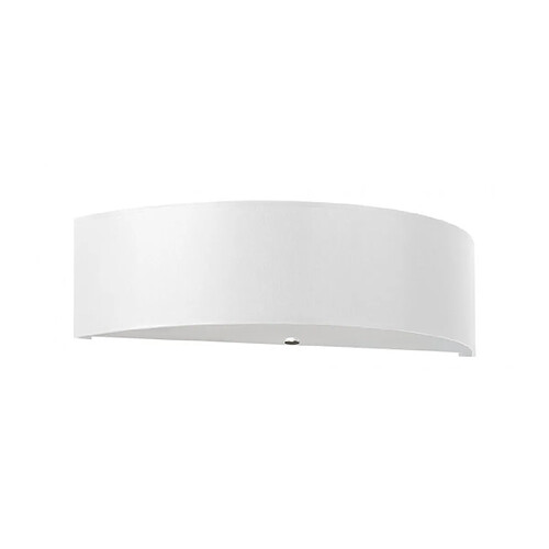 Luminaire Center Applique murale Skala Verre,acier,tissu blanc 2 ampoules 12cm