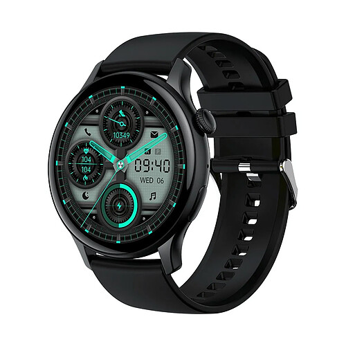 Yonis Montre Connectée Or 1.43' Tactile Bluetooth Appels Oxygène IP68