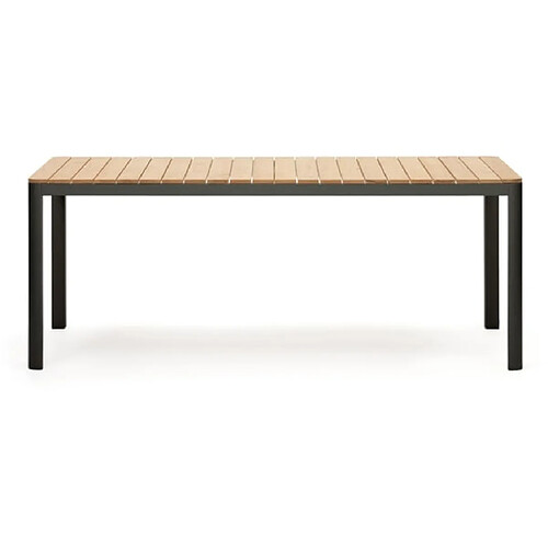 LF SALON Table extérieure Table Bonna 163X90 Bois de teck et Alu