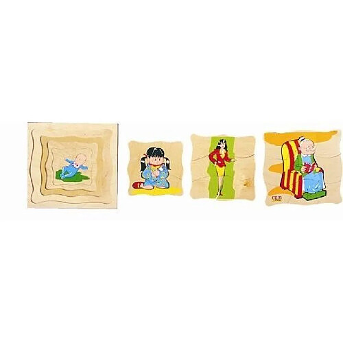 Bsm Edufun - Ef 11610 - Jouet en Bois - Puzzle - Grand Maman