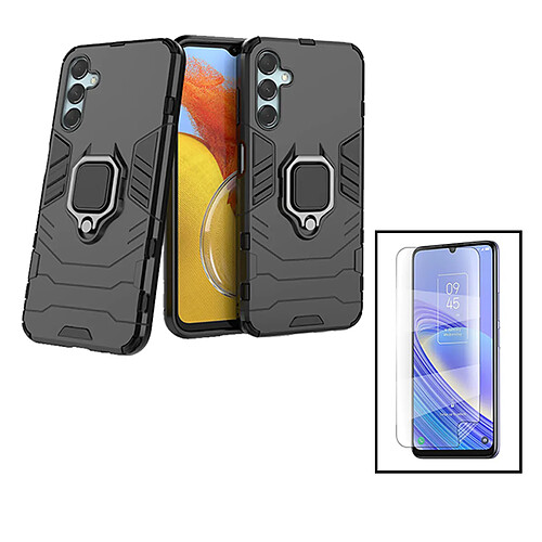 PHONECARE Kit Film Hydrogel Full Cover Avant + Coque 3X1 Military Defender pour Samsung Galaxy F34 5G - Noir