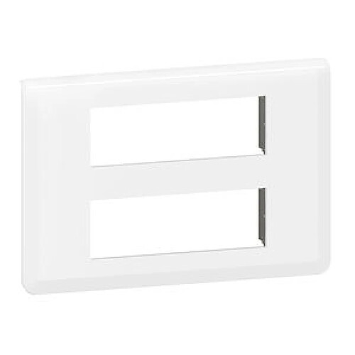 enjoliveur - 2 x 6 modules - blanc - legrand mosaic 078836l