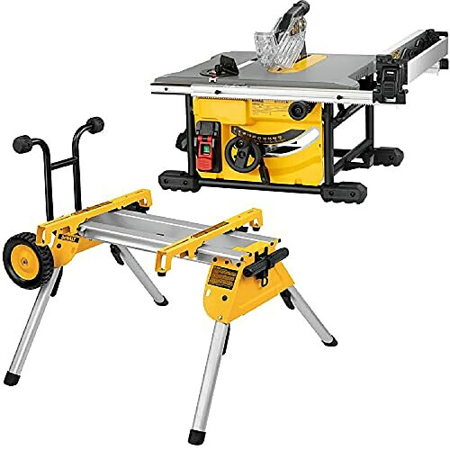 Dewalt DWE7485RS-QS Scie circulaire de table compacte de 210 mm + piètement offert