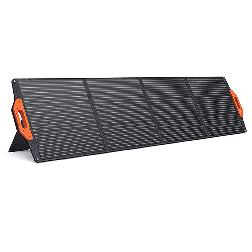 Panneau solaire pliable FOSSiBOT SP200 200 W, MC4 à Câble de charge Anderson/XT90/XT60, poignée magnétique, efficacité de 23,4 %, béquilles réglables, étanche IP67