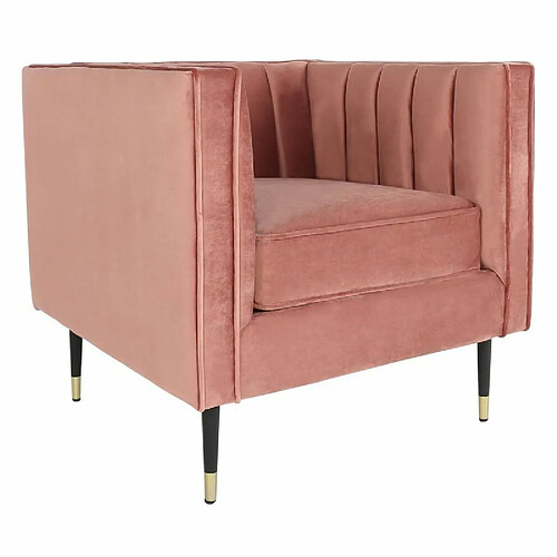 Paris Prix Fauteuil Design en Velours Goya 76cm Rose