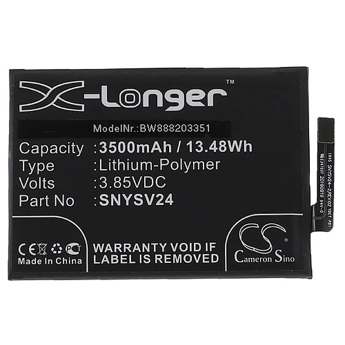 vhbw Batterie remplacement pour Sony SNYSV24 pour smartphone (3500mAh, 3,85V, Li-polymère)