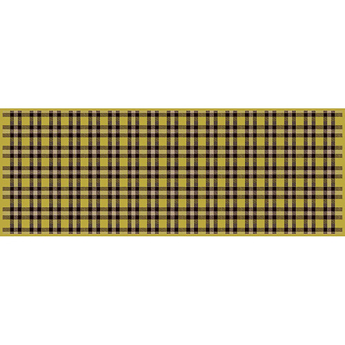 Alter Chemin de cuisine, 100% Made in Italy, Tapis antitache avec impression numérique, Chemin de table antidérapant et lavable, Modèle Tartan - Damian, cm 140x52