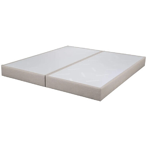 Ebac Sommier déco SP18 - Sahara 2x80x200 - 26 lattes - H.18 cm - Made in France