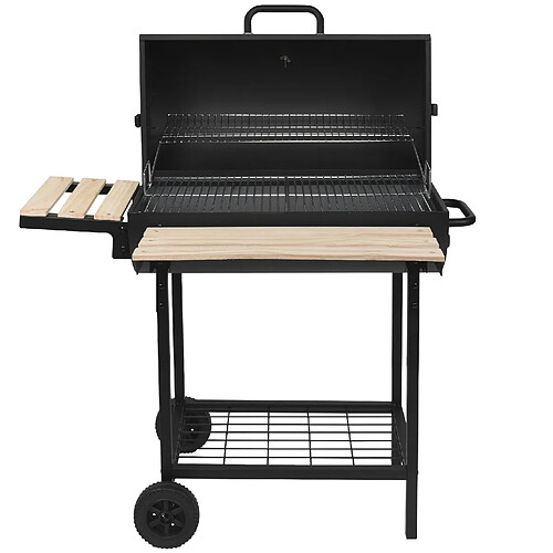 Barbecue à charbon 76x33.5cm avec chariot - smoker one xl - ROBBY