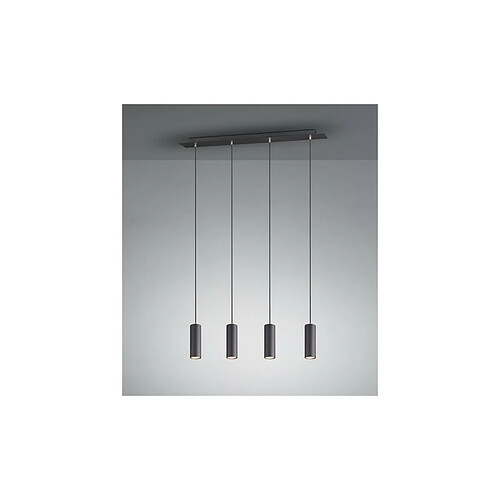 TRIO LIGHTING Suspensions Marley Noir Mat 4x35W GU10