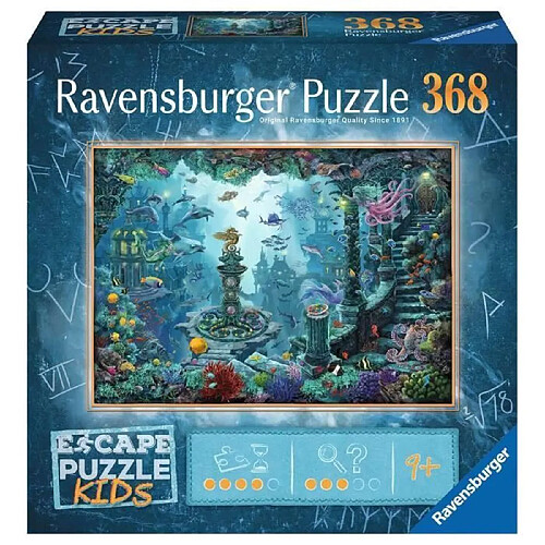 Puzzle Escape Enfant Au royaume sous-marin, Puzzle 368 pieces, Des 9, 13395, Ravensburger