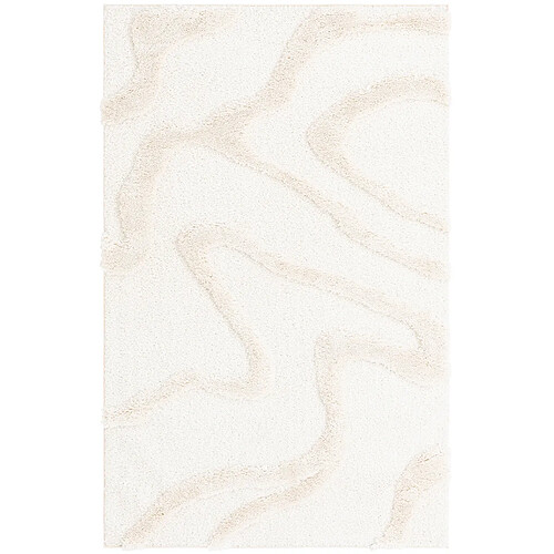 Hadorn Tapis shaggy 185x125 Blanc Thun Arbor