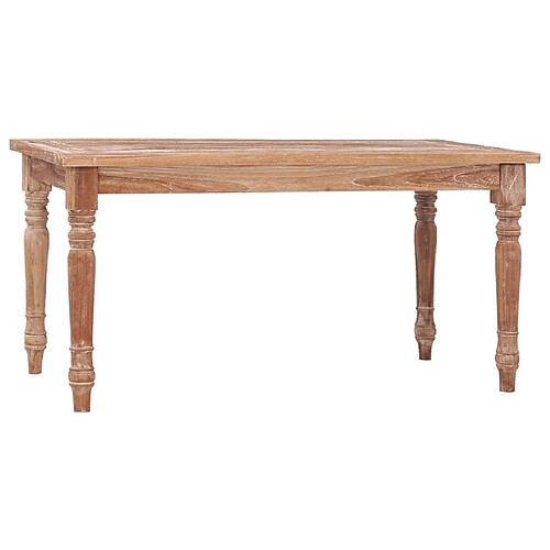 Maison Chic Table basse,Table Console Table d'appoint, Table pour salon Batavia 90x50x45 cm Blanchie Bois de teck solide -MN95168