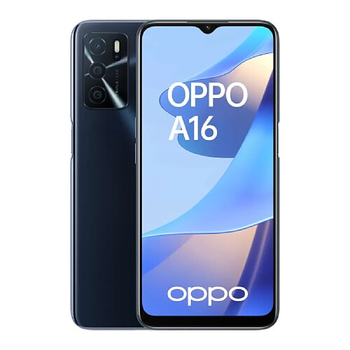 OPPO A16 Smartphone 6.52" HD+ MediaTek Helio G35 3Go 32Go Android 11 Noir