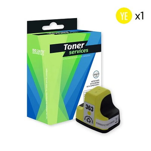 TONER SERVICES Compatible HP 363 Cartouche Jaune C8773EE (H363Y)