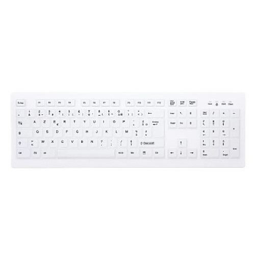 CHERRY AK-C8100F-FU1-W/FR clavier RF sans fil AZERTY Français Blanc