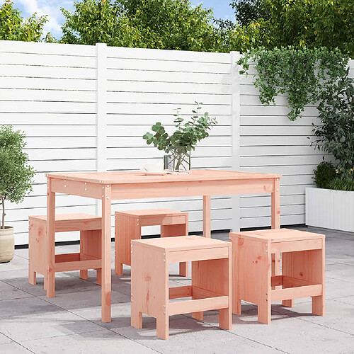 vidaXL Ensemble à manger de jardin 5pcs bois massif Douglas