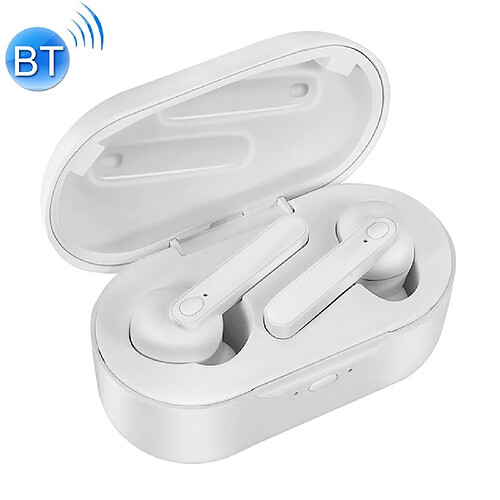 Wewoo Écouteur Bluetooth DT-5 IPX étanche 5.0 Ecouteur sans fil avec boîtier de chargement magnétiquefonction d'appel de soutien et d'alimentation électrique blanc