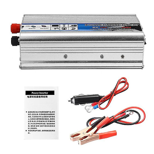 Universal Onduleur solaire 500W Real DC 12V à AC 220V USB MODifié Convertisseur d'onde