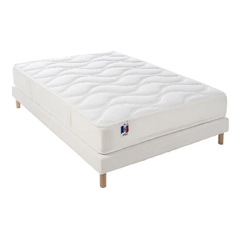 Mes Ensemble Matelas latex SPECIAL CONFORT ep18/19cm 140x190cm + Som