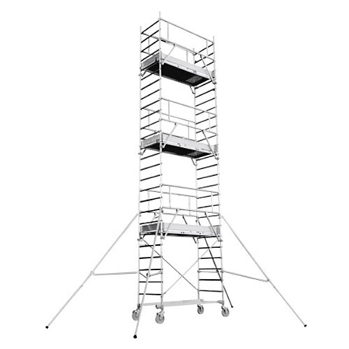 Tubesca Echafaudage roulant Totem 2 Line 180 hauteur de travail 685 m 2 planchers