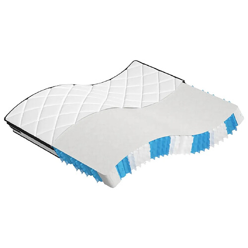 vidaXL Matelas à ressorts ensachés moyen plus 160x200 cm