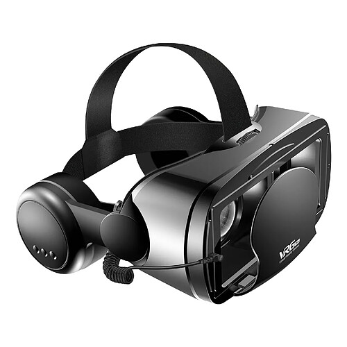 Avizar Casque VR Téléphone 3D Lentilles Classiques Câble Audio Jack 3.5mm Intégré Noir