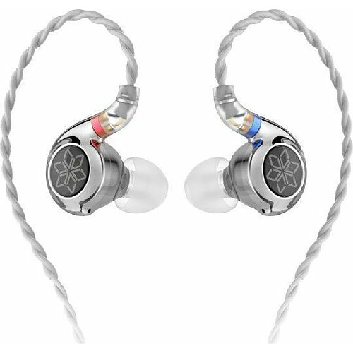 FiiO FD11 Écouteurs haute performance avec pilote dynamique IEMs avec câble détachable de 0,78 mm (argent)