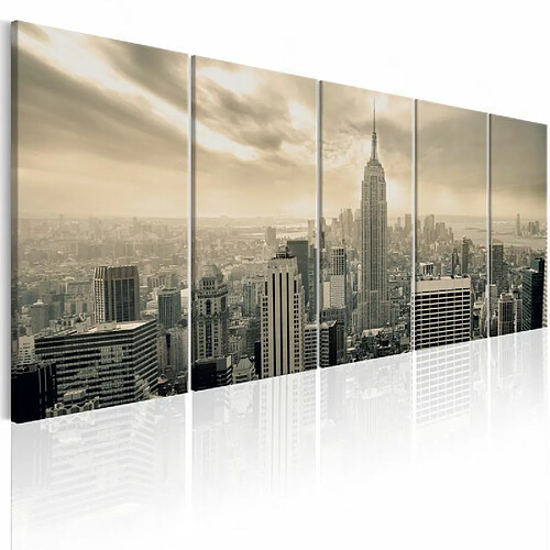 Paris Prix Tableau Imprimé Beige Manhattan 90 x 225 cm