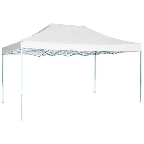 vidaXL Tente de réception pliable 3x4,5 m Blanc