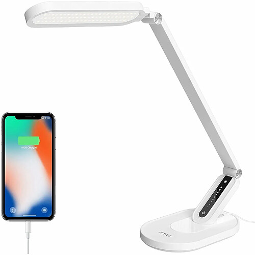 Vendos85 Lampe de bureau LED Commande tactile et fonction de mémoire blanc