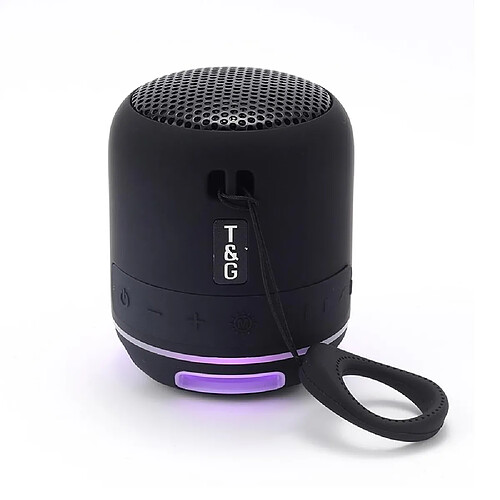 Yonis Mini Enceinte Bluetooth Portative LED Stéréo TWS Son Puissant Autonomie Longue