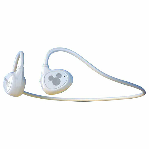 Casque Bluetooth Sans Fil Air Conduction Oreille Ouverte Écouteur Stéréo Casque De Sport Léger Blanc Mickey