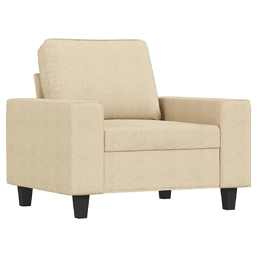 Maison Chic Fauteuil Relax pour salon | Fauteuil Crème 60 cm Tissu -GKD60254