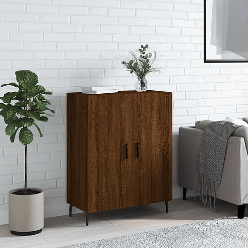 Maison Chic Buffet,Meuble de Rangement,commode pour salon,Cuisine chêne marron 69,5x34x90 cm bois d'ingénierie -MN76497