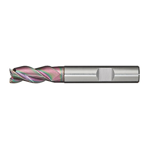 PROMAT Fraise deux tailles DIN 6527 L type W D. nominal 10 mm VHM TiAlN 38/40 deTaille DIN