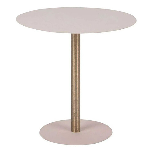 LEITMOTIV Table d'appoint en métal Dex 50 cm gris clair.