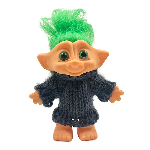 Les Figurines De Cheveux Colorés De Poupées Minuscules Troll Vintage De 4 Pouces Jouets Les Cheveux Bleus