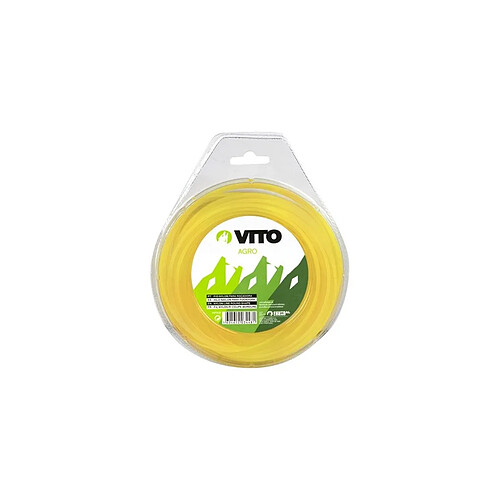 Vito Garden Fil nylon rond pour débroussailleuse - longueur 12m - diamètre 1.3mm