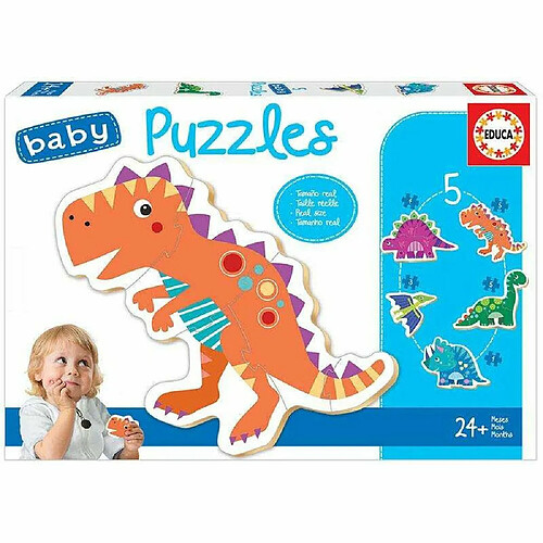 Educa Borras Puzzle Enfant Educa Dinosaure 5 Pièces